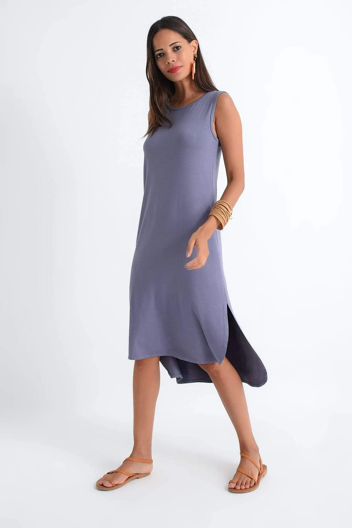11552 Lavender Hi-Low Dress