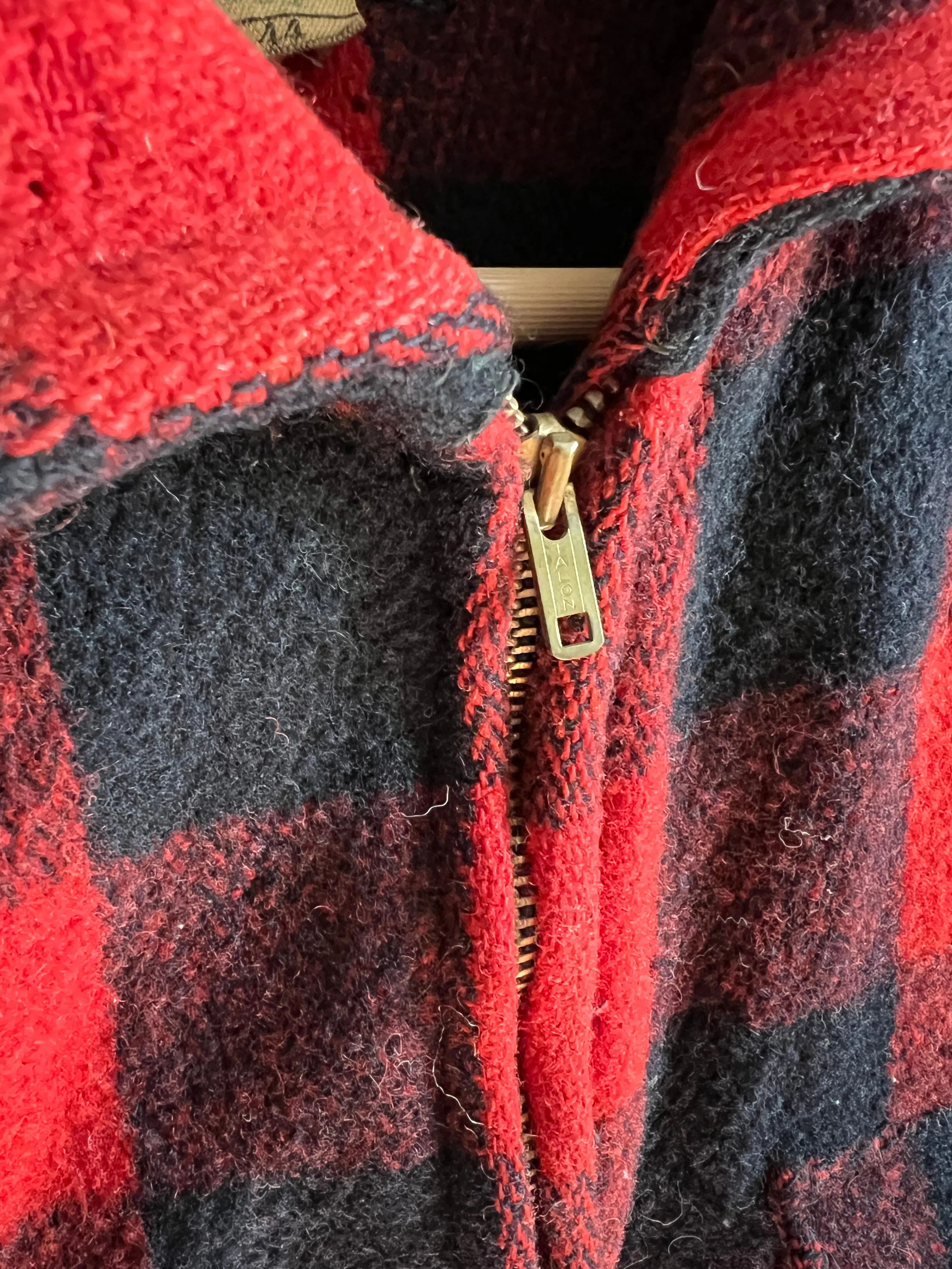 1940s-50s Woolrich Buffalo Plaid Hunting Jacket
