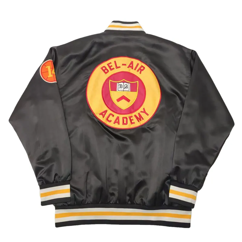 BA BEL AIR ACADEMY HIP HOP URBAN STYLE BOMBER JACKET