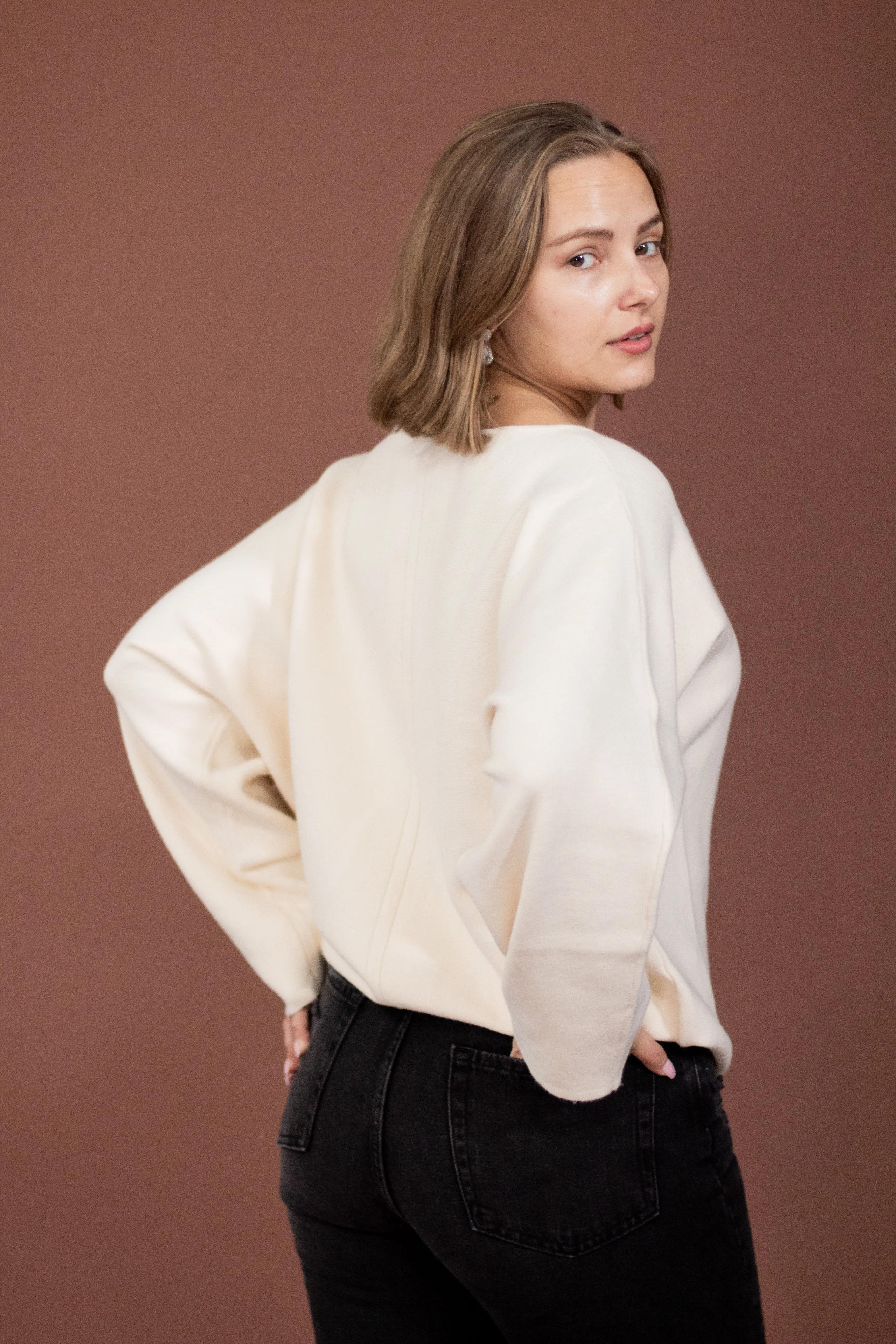 Bella Knit Sweater (Cream)