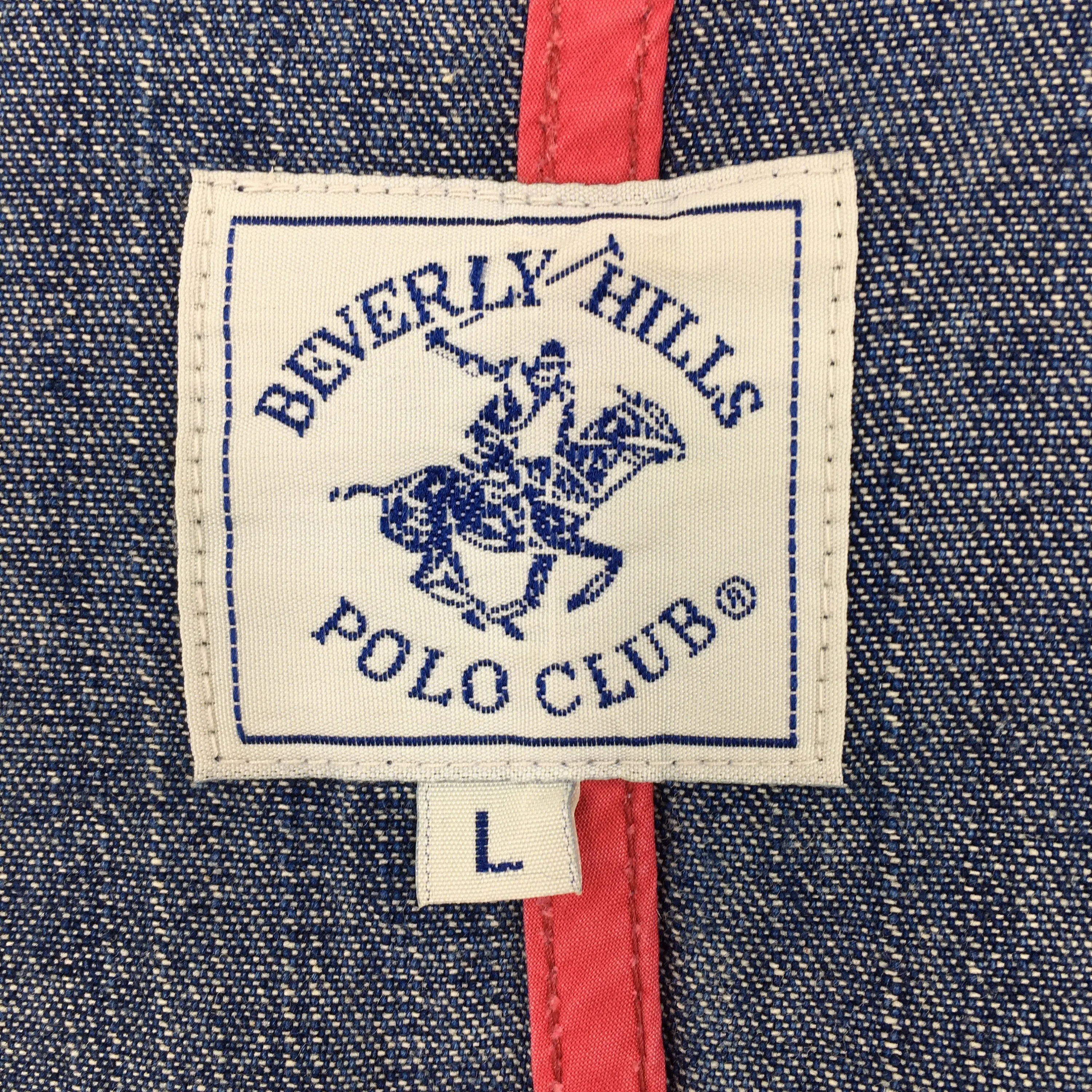 Beverly Hills Polo Club Denim Workers Jacket Large