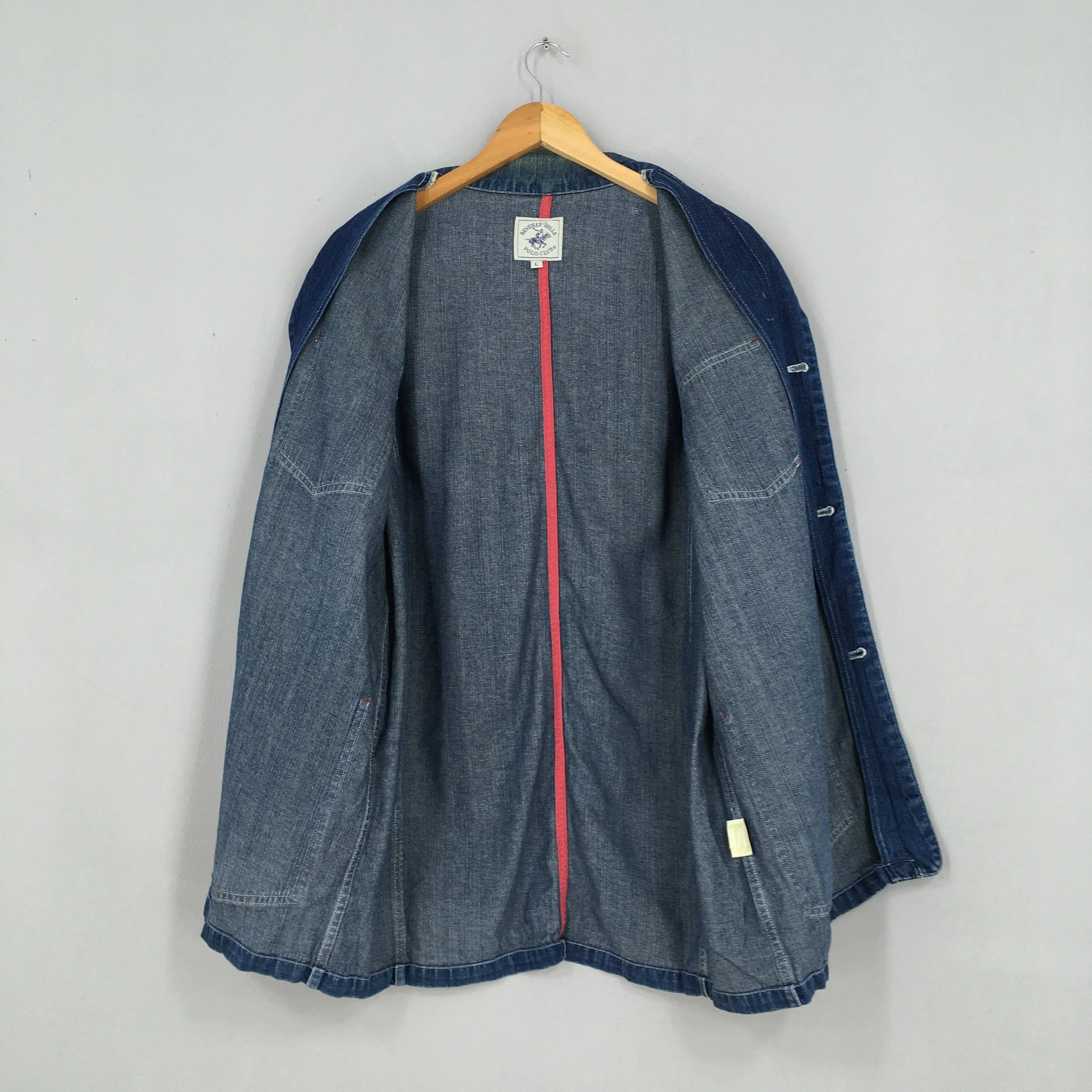 Beverly Hills Polo Club Denim Workers Jacket Large