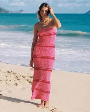 Cali Blooms Stripe Rosalia Dress