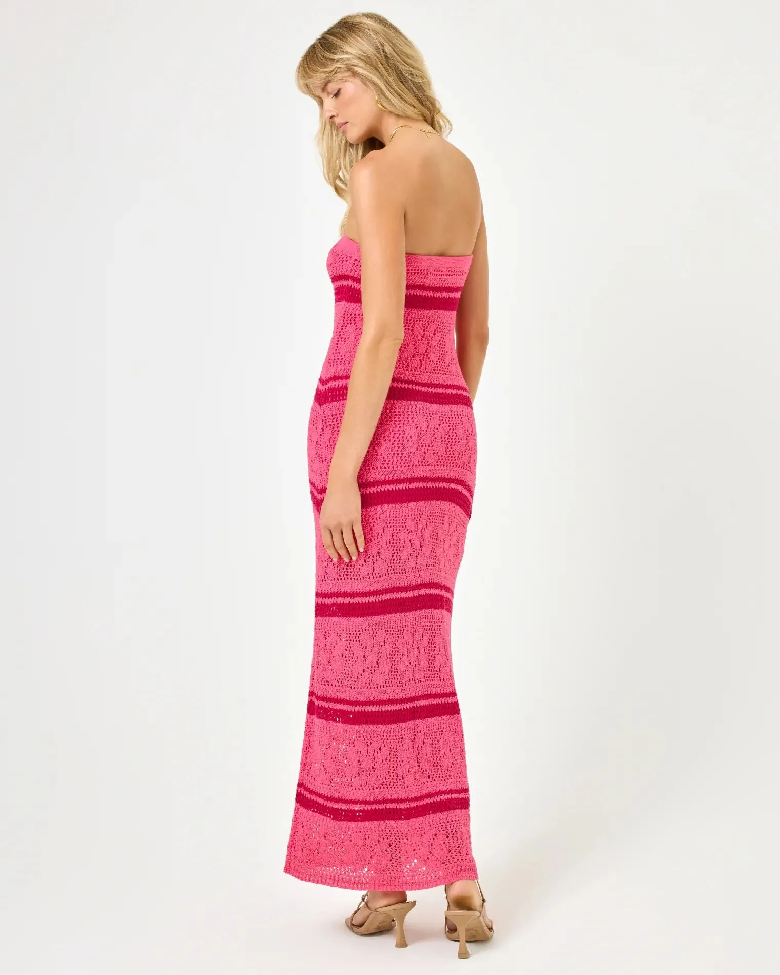 Cali Blooms Stripe Rosalia Dress