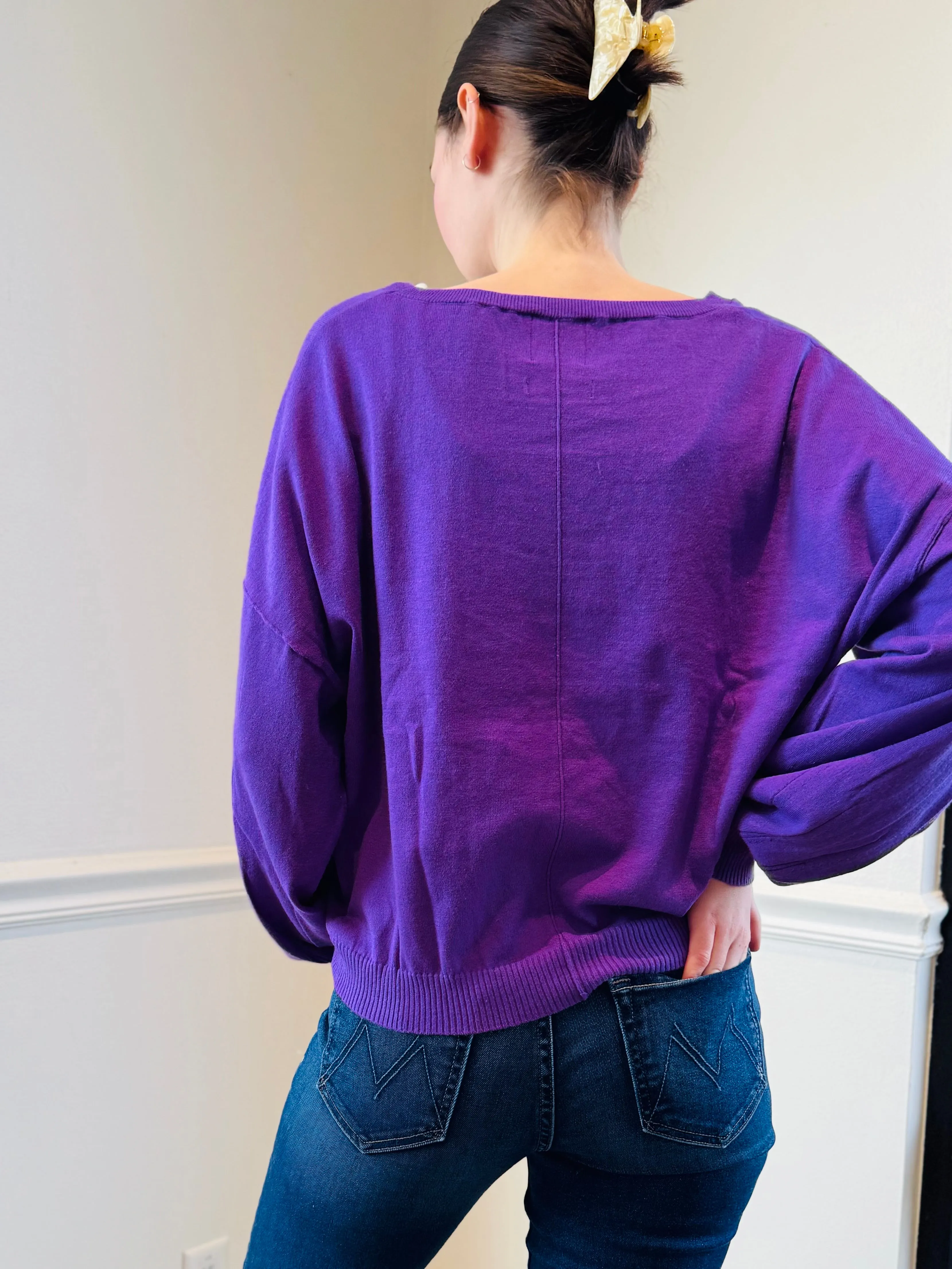 Catherine's Cotton Cara Balloon Sleeve Sweater