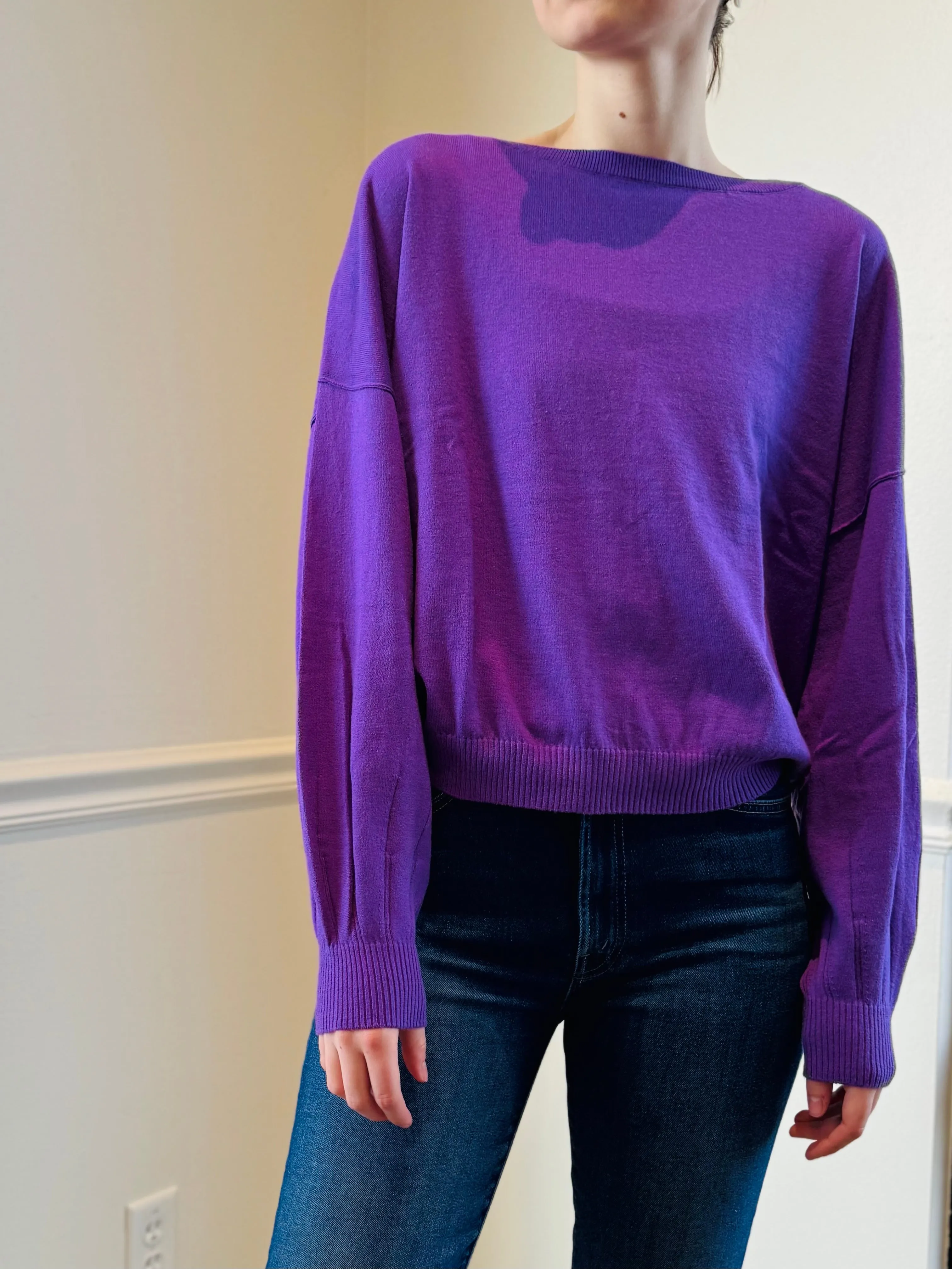 Catherine's Cotton Cara Balloon Sleeve Sweater