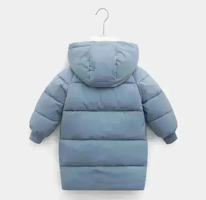 Children Winter Puffer Hoodie Windproof Jacket kids