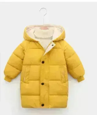 Children Winter Puffer Hoodie Windproof Jacket kids
