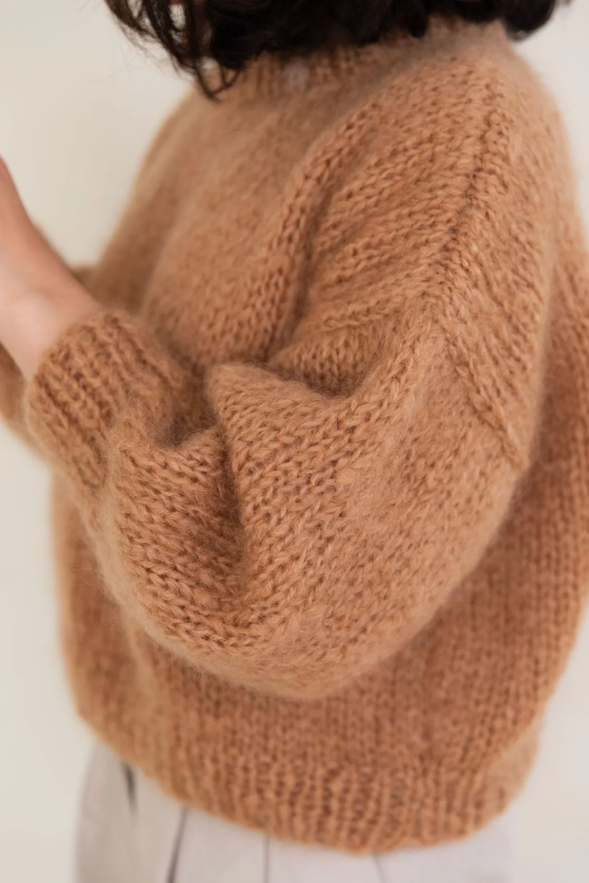 Chunky Mohair - Bio Wool Sweater in Pink