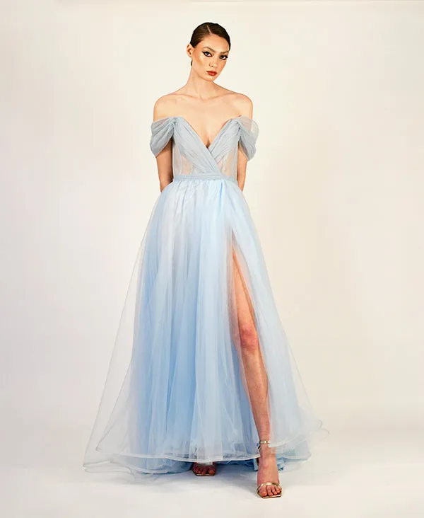 Cindy Strapless Bustier Gown