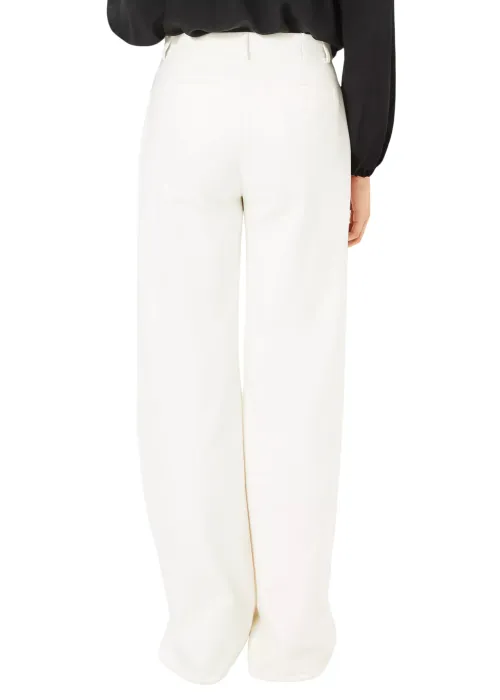 COLLETTI HIGH RISE TROUSERS - COCONUT