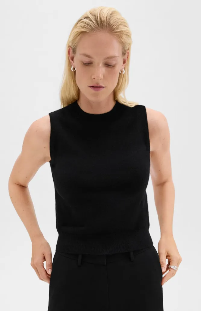 Crew Neck Shell in Merino