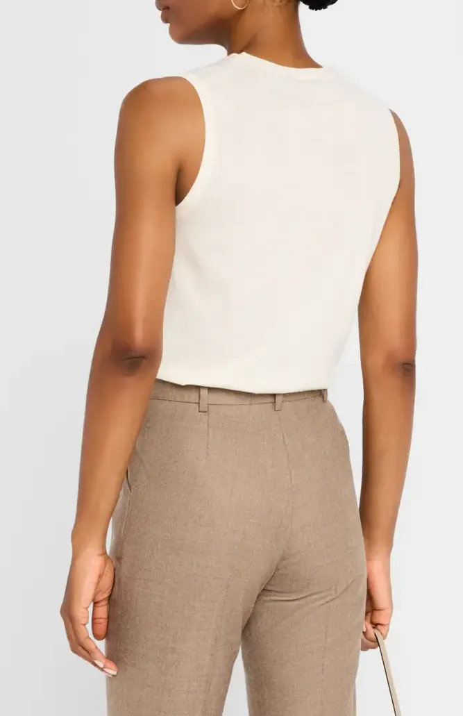 Crew Neck Shell in Merino