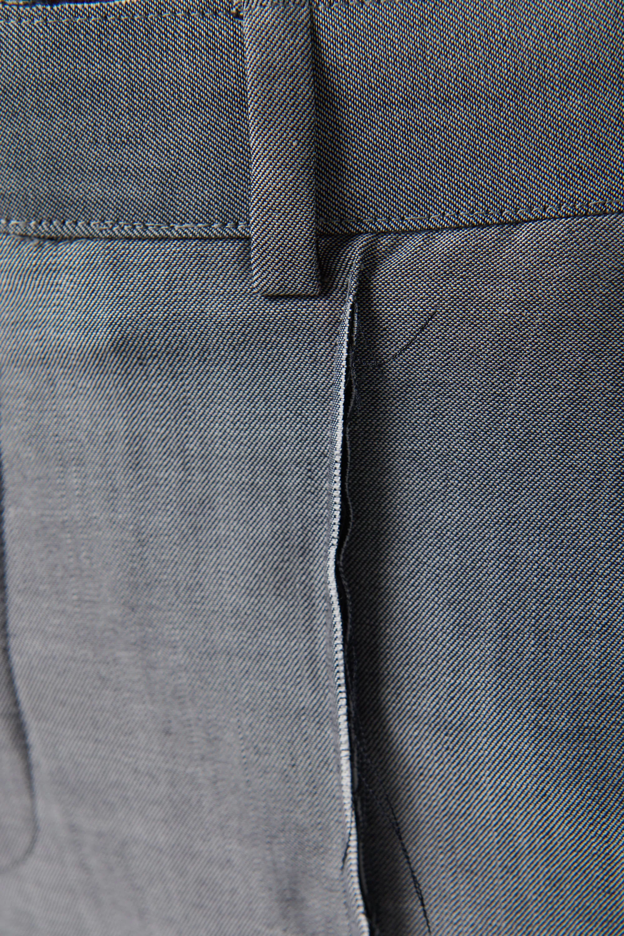 Grey Horse Hair Suit Pants