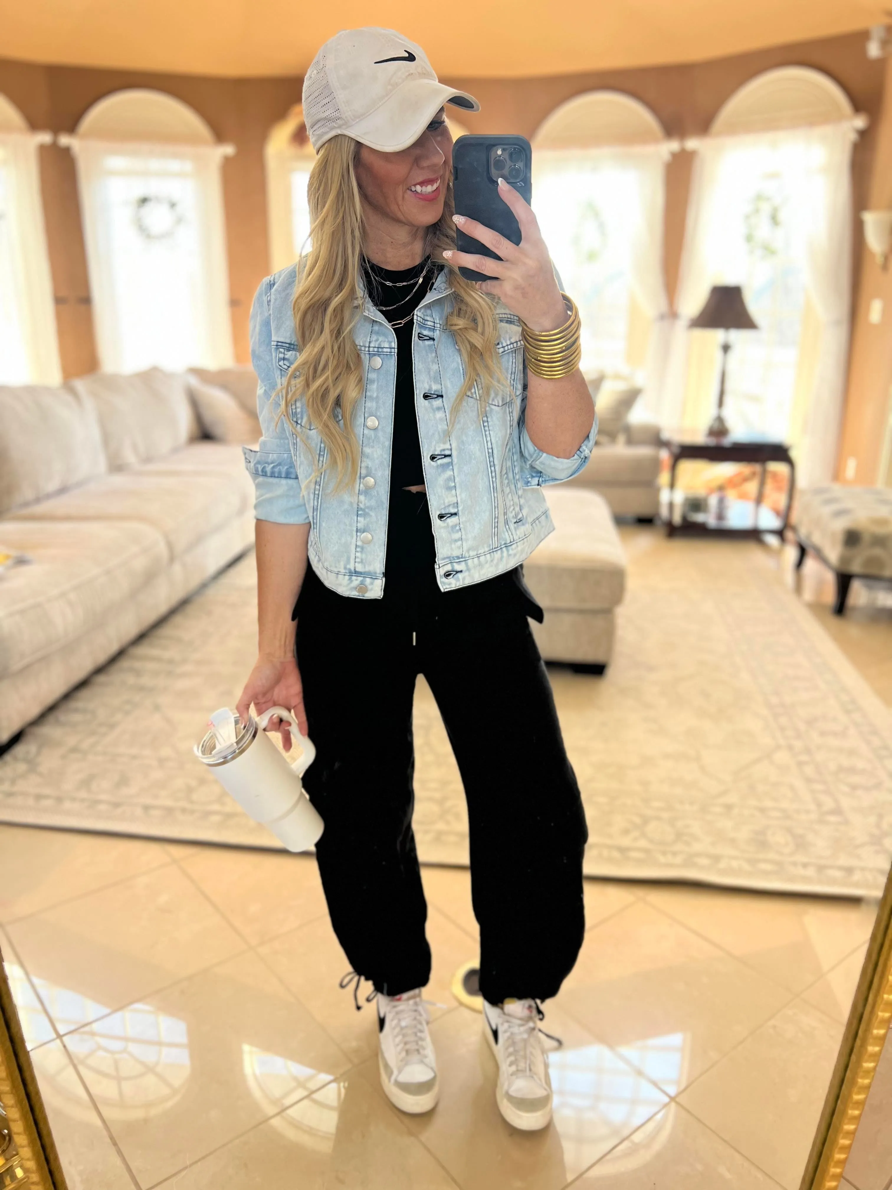 High Waisted Solid Woven Jogger Pants - Final Sale