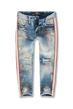 Jordan Craig Kids-Sugar Hill Striped Denim-Pumice-JM3430K