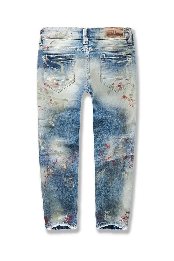 Jordan Craig Kids-Sugar Hill Striped Denim-Pumice-JM3430K