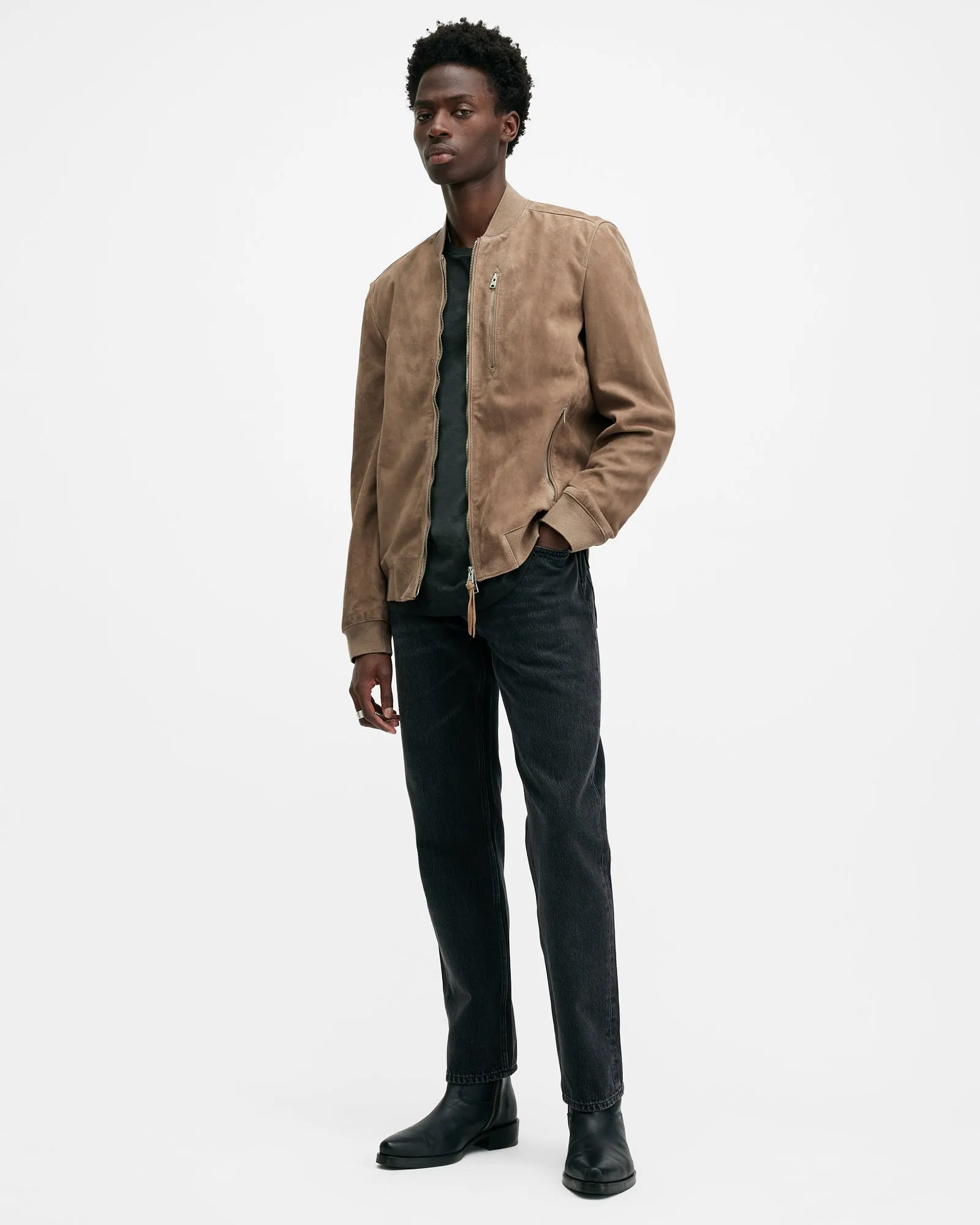 Kemble Suede Bomber Jacket