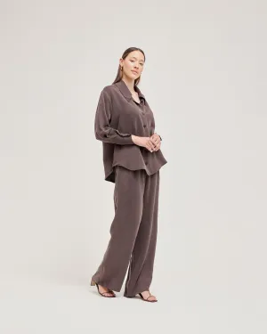 LAFAYETTE PANT PETITE CHOCOLATE