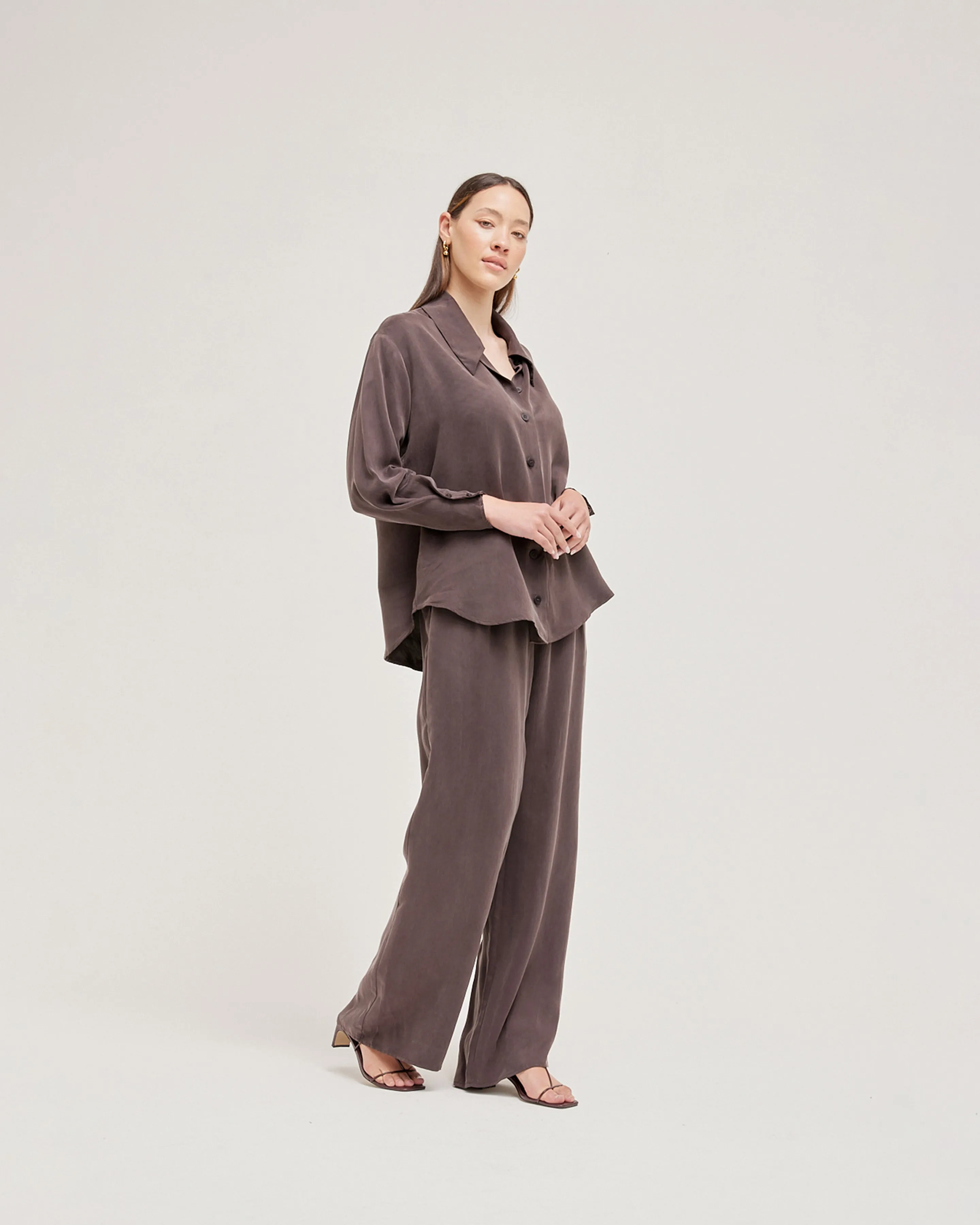 LAFAYETTE PANT PETITE CHOCOLATE
