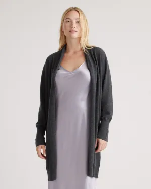 Lightweight Mongolian Cashmere Duster Cardigan Sweater
