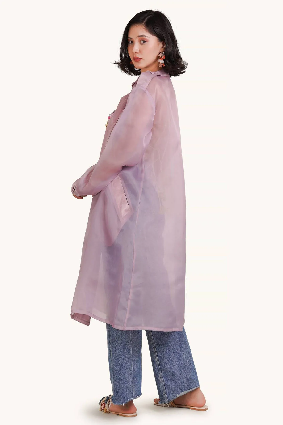 Lilac Trench Coat