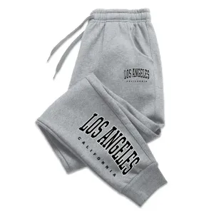 Los Angeles Sweatpants Elastic Waist Casual Jogging Trousers
