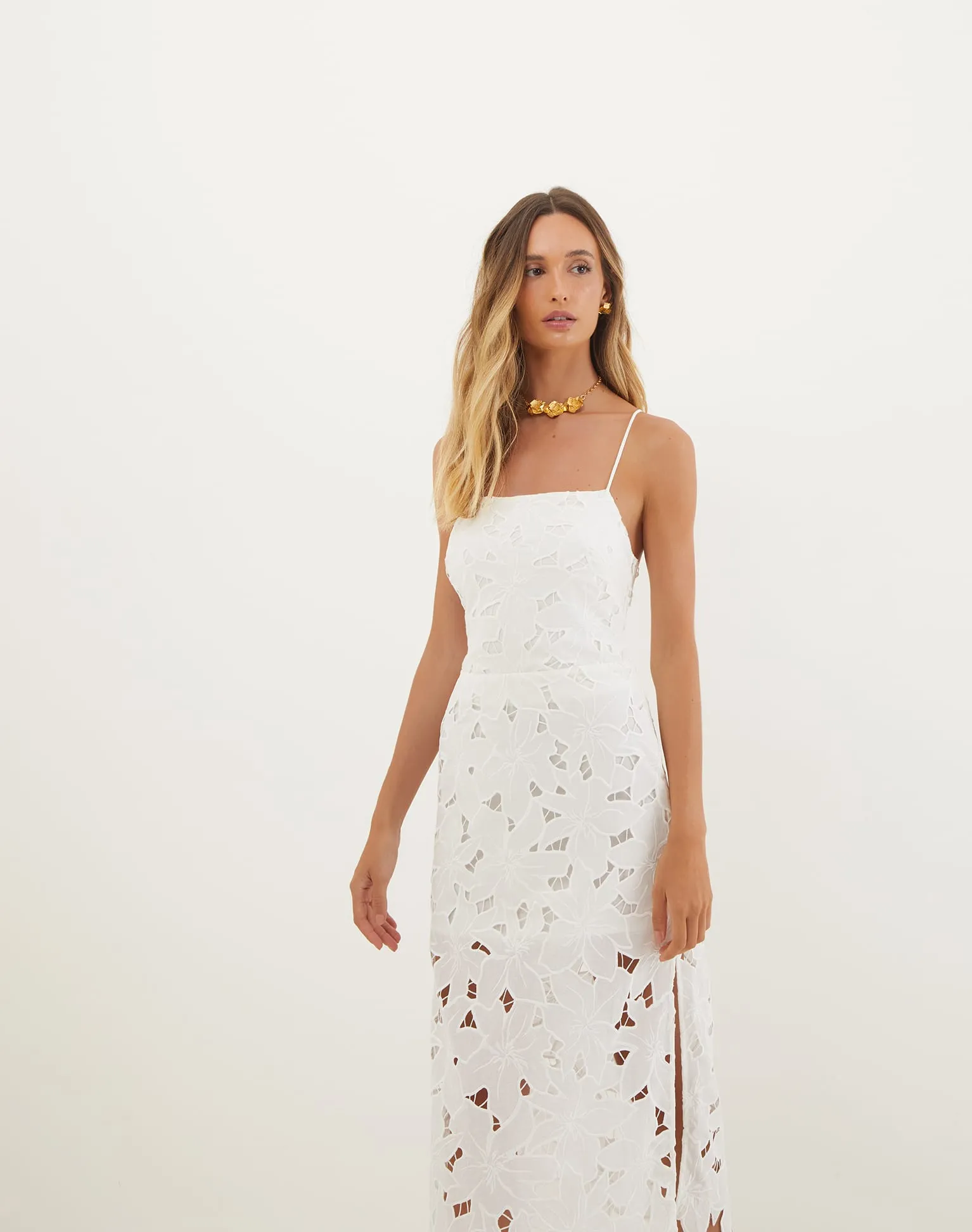 Mei Midi Dress - Off White