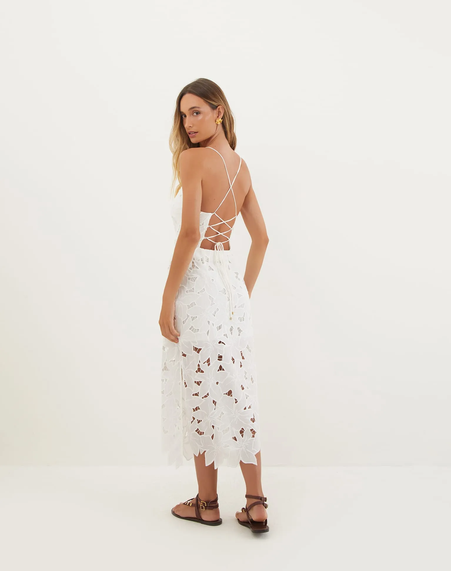Mei Midi Dress - Off White
