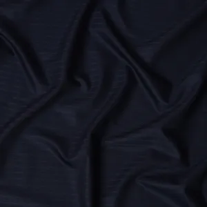 Navy Pinstripe LORO PIANO Super 170's All Wool Suiting Fabric - Premium Exclusive, 150 cm Width, 3.5 Meters, Made in Italy-D20718