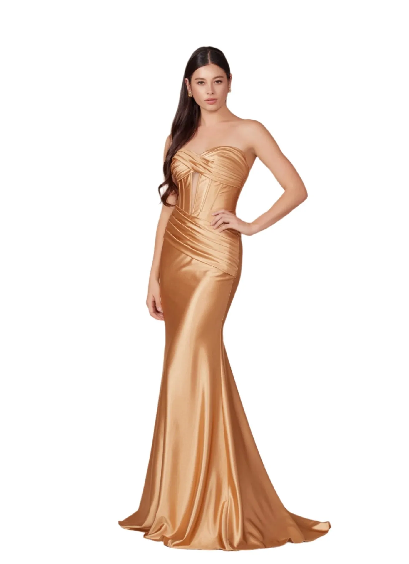 Nox Anabel T1500 Size 0 Royal Long Formal Corset Dress Cut Out Strapless Prom Evening Gown Sweetheart