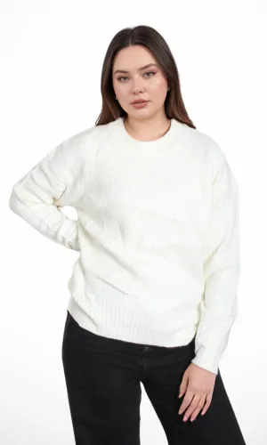 Original Women Crew Neck Pullover (Off White)