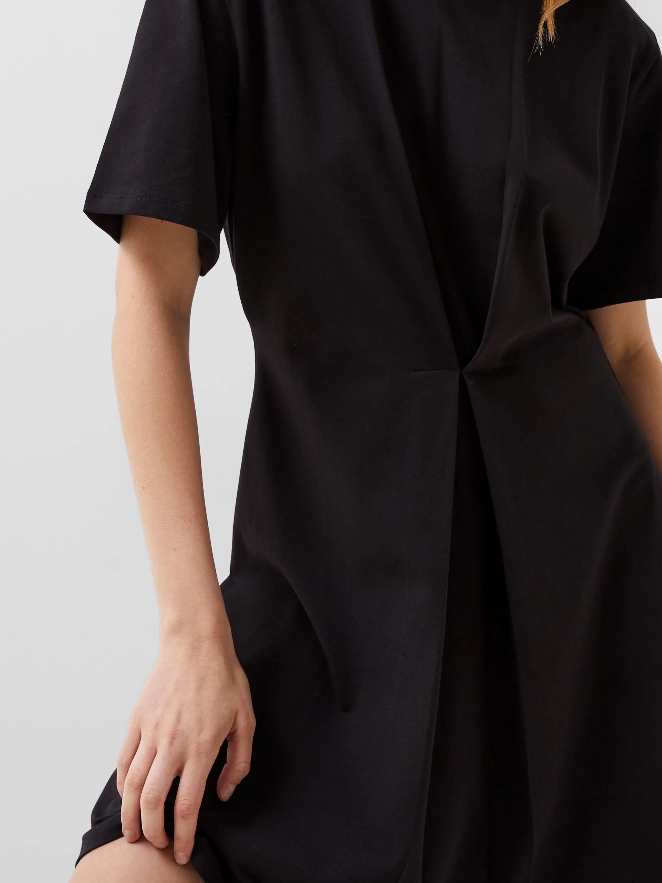 Rallie Cotton Box Pleat T-Shirt Mini Dress