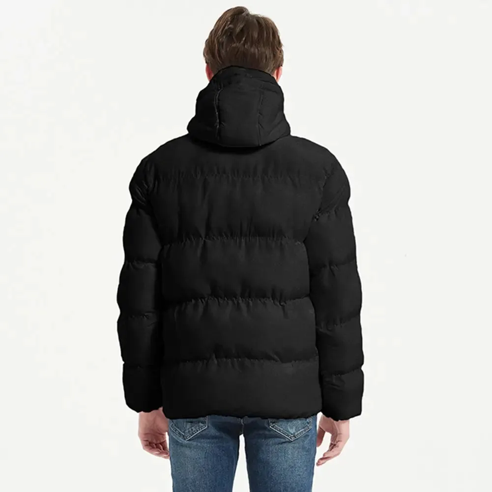 Riuiyele Men Puffer Jacket Coat with Hood