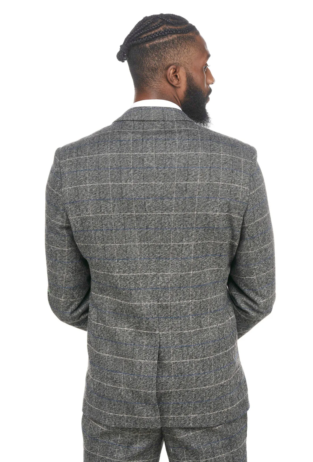 Scott Grey Check Tweed Blazer | Check Blazer | Office Wear