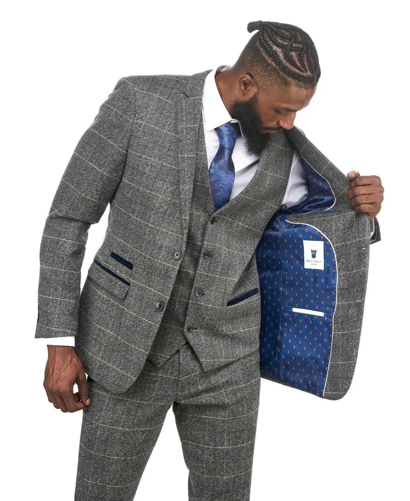 Scott Grey Check Tweed Blazer | Check Blazer | Office Wear
