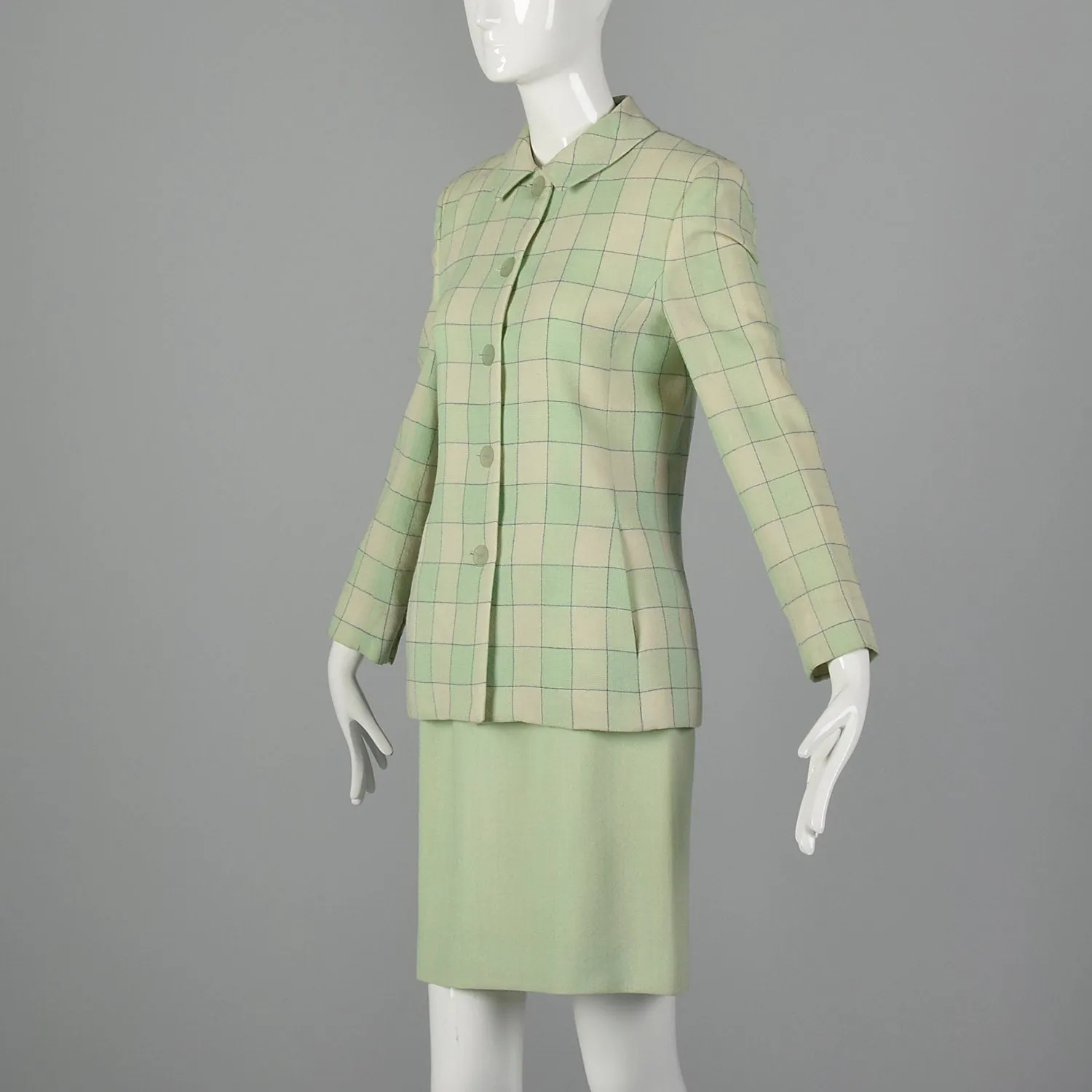 Small Oscar de la Renta 1980s Skirt Suit