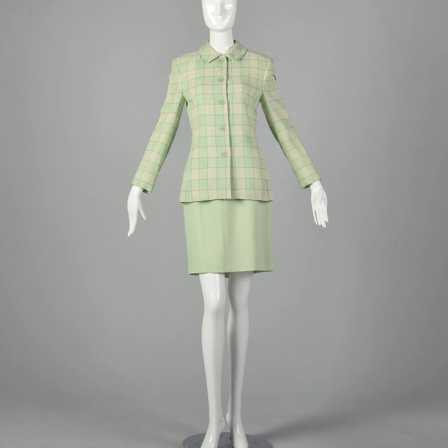 Small Oscar de la Renta 1980s Skirt Suit