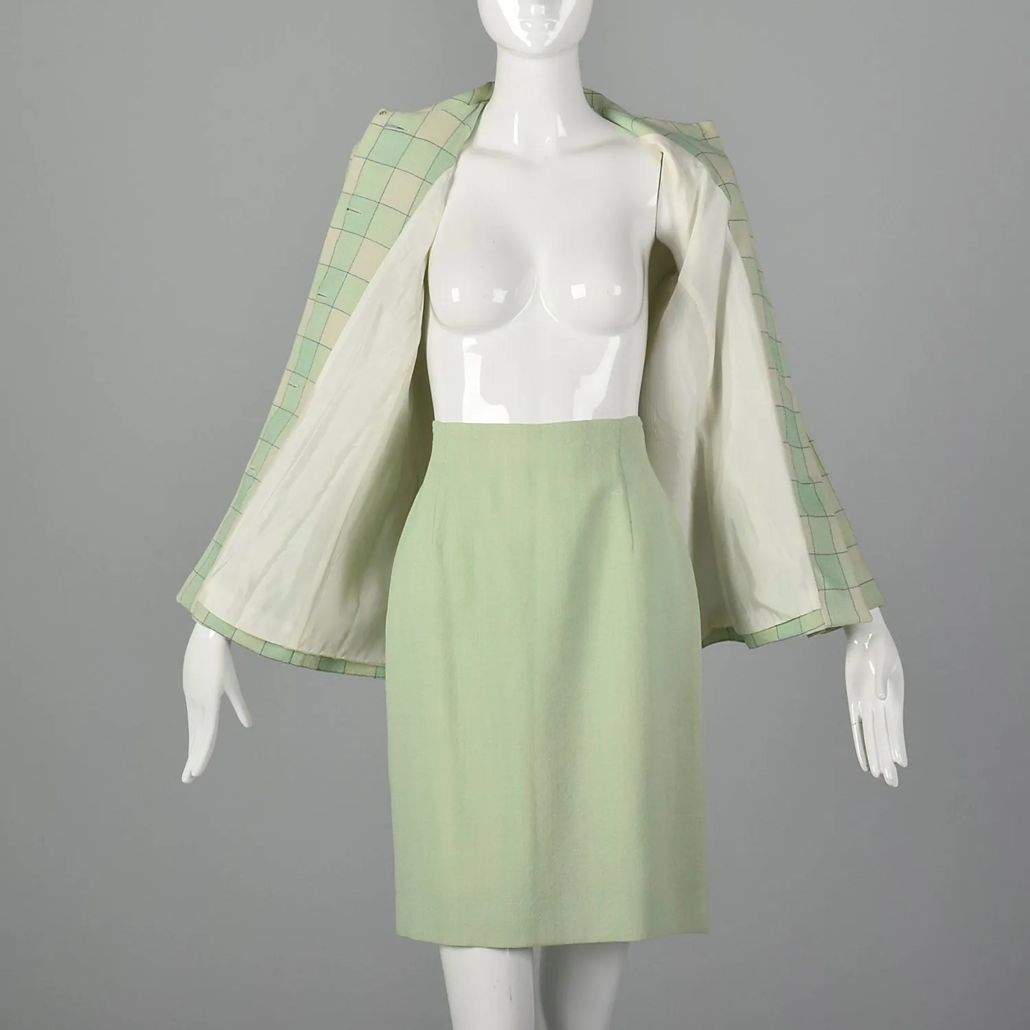Small Oscar de la Renta 1980s Skirt Suit