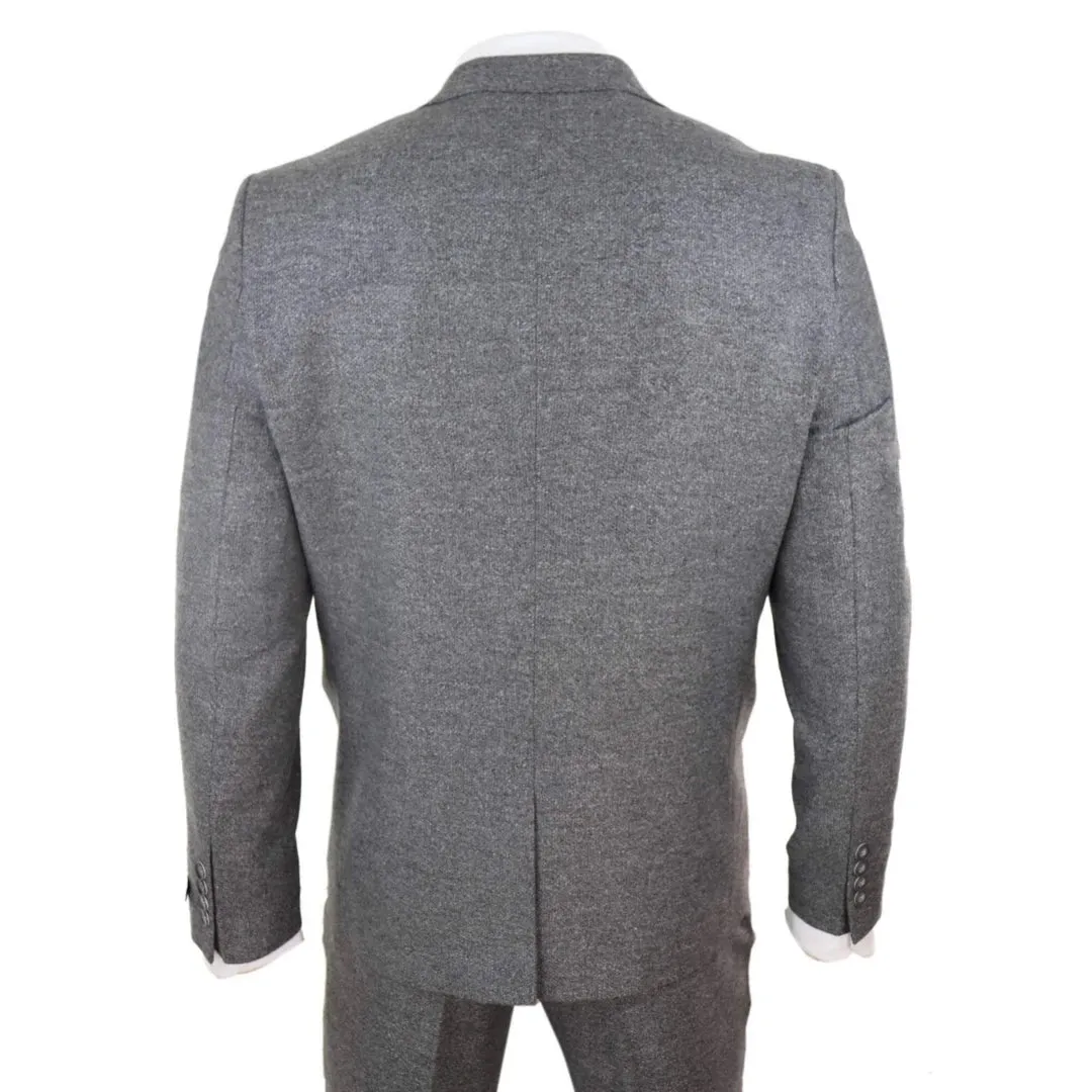 STZ34 - Men's Wool 3 Piece Suit Double Breasted Waistcoat Tweed 1920s