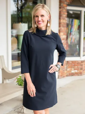 Tie Back Dress | Navy