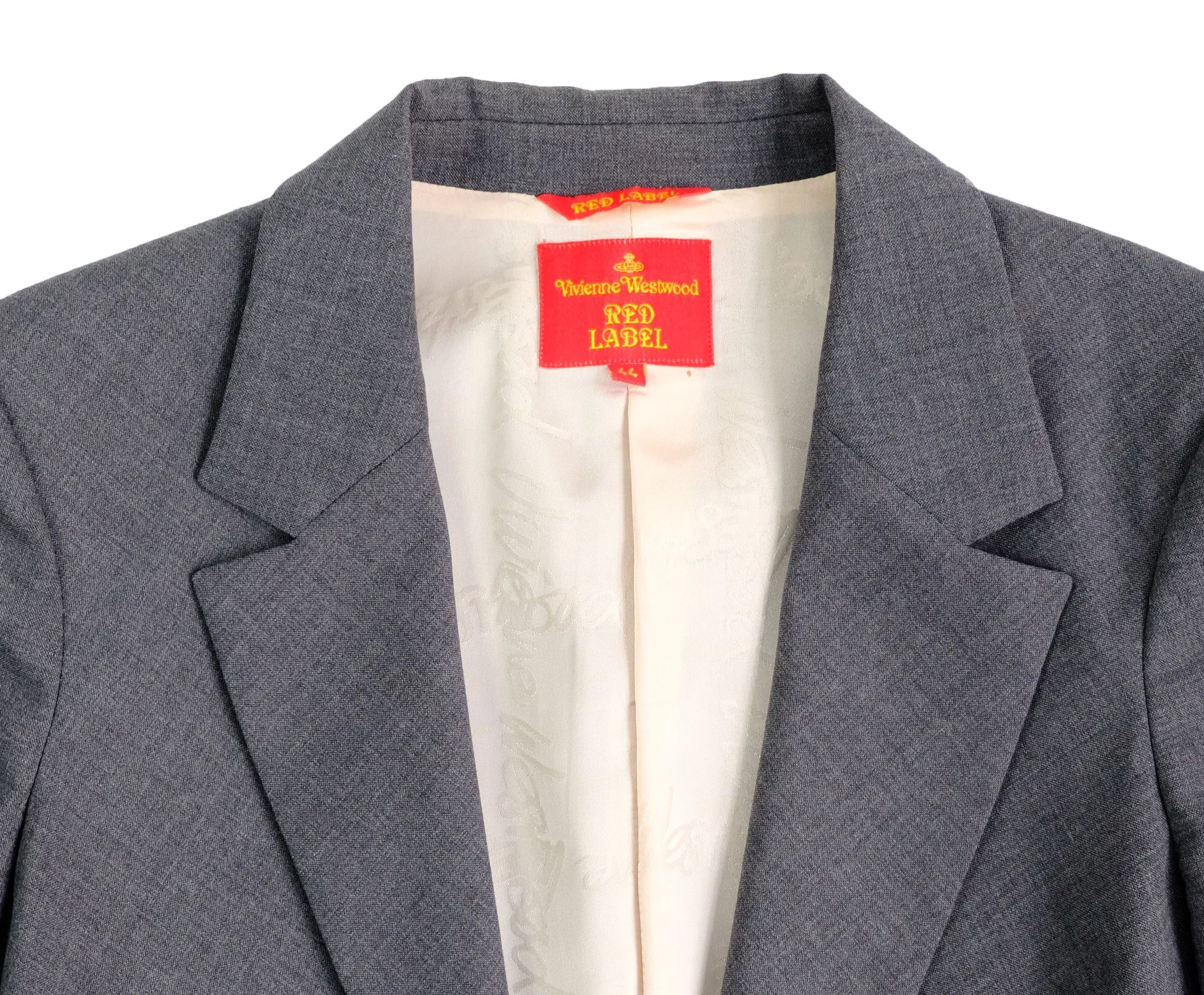 Vivienne Westwood Tailored Skirt Suit in Grey Wool, UK12