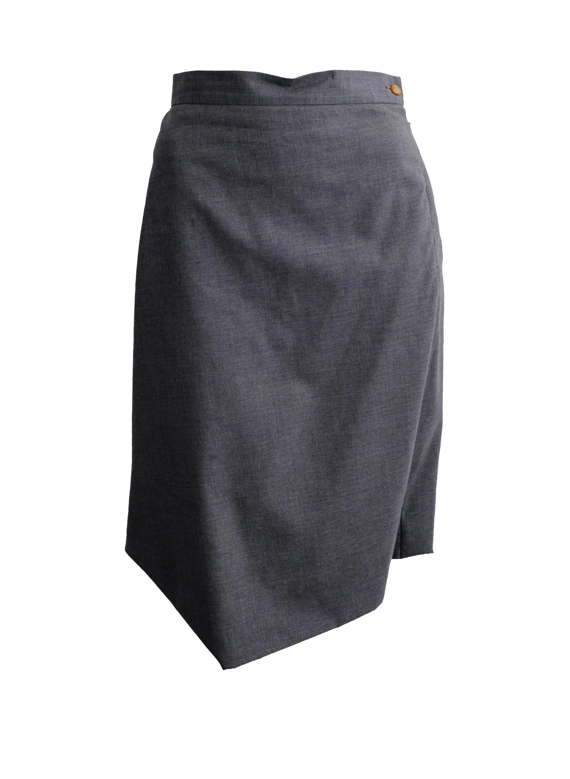 Vivienne Westwood Tailored Skirt Suit in Grey Wool, UK12