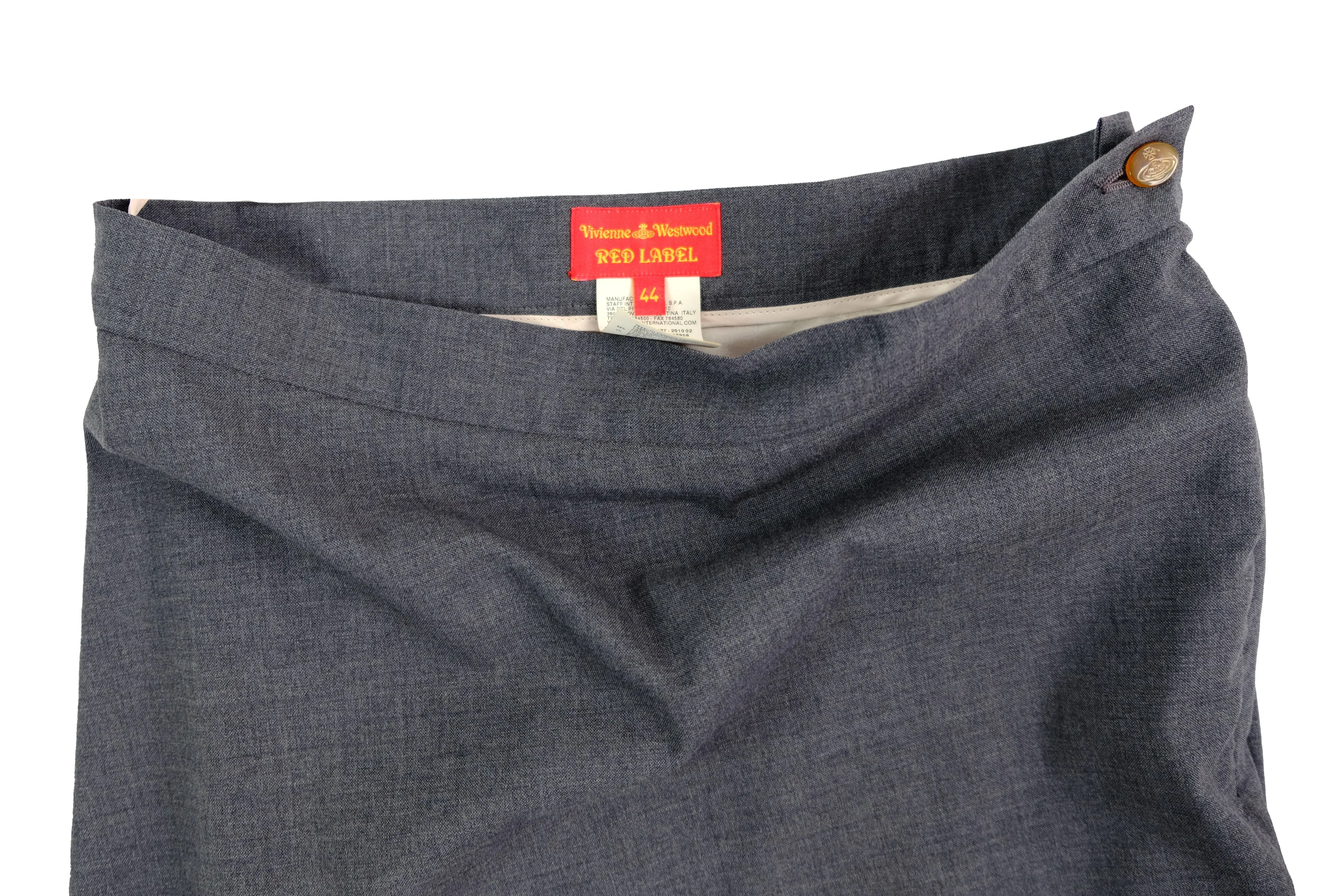 Vivienne Westwood Tailored Skirt Suit in Grey Wool, UK12